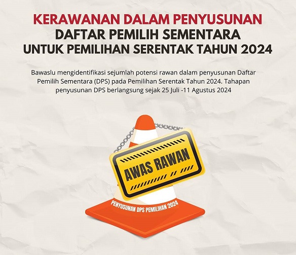 Waspada Kerawanan Penyusunan Daftar Pemilih 