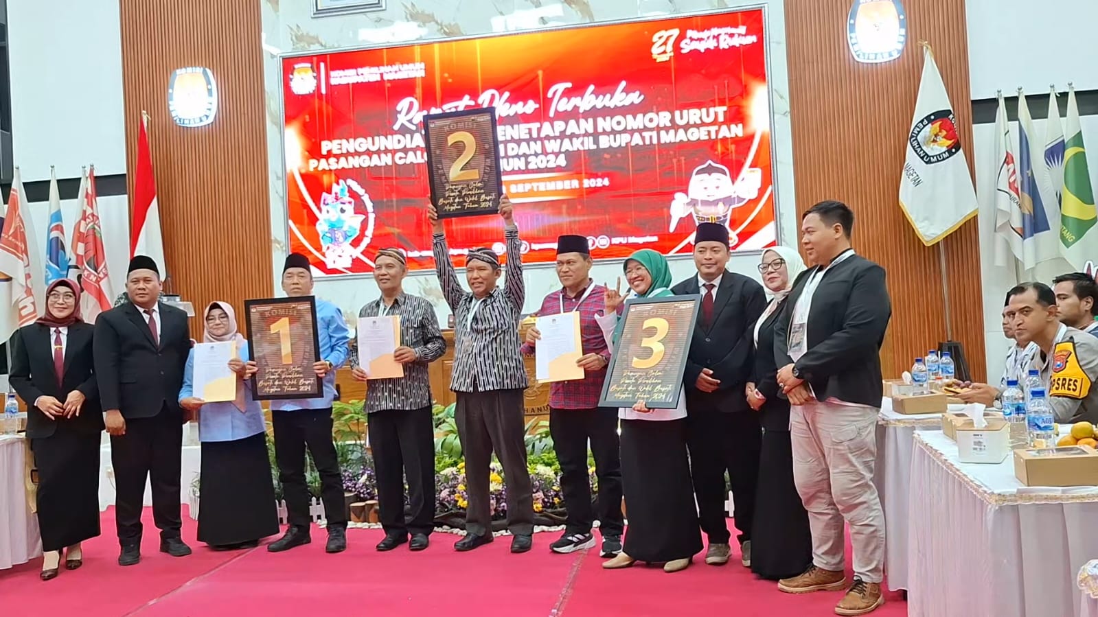 Penetapan Nomor Urut Paslon